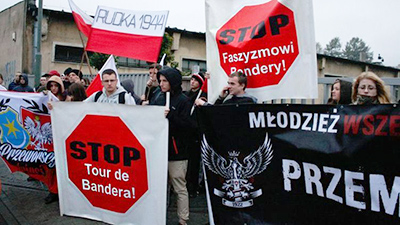 Anti Bandera Protests in Poland